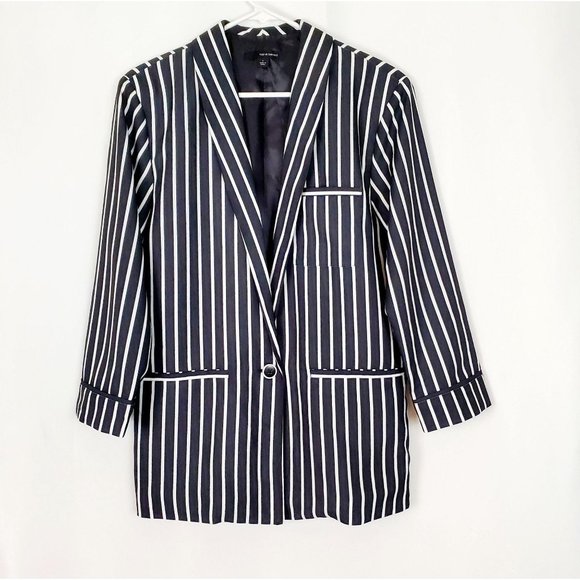 HARVÉ BERNARD Striped Blazer Jacket - Picture 1 of 7